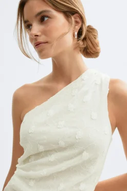 3d one shoulder top