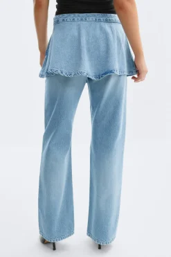 Denim mini skirt