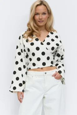 Dot wrap tie top