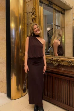 Draped maxi dress