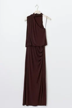 Draped maxi dress