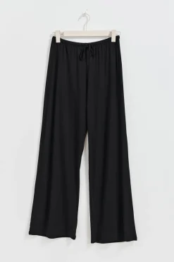 drawstring wide trousers