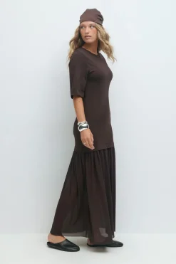Drop hem dress