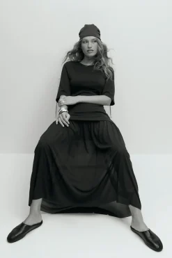 Drop hem dress