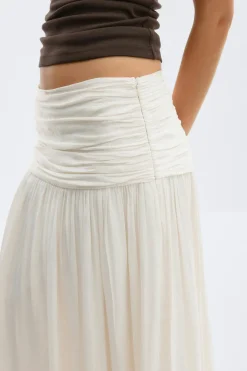 Dropped waist skirt