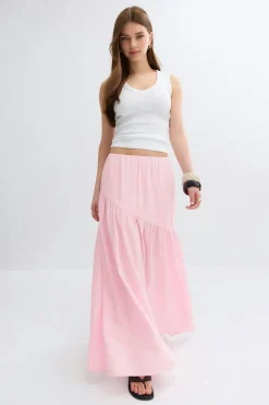 Dropped waist skirt