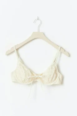 Embroidery bikini wire bra