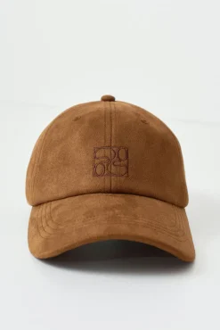Fake suede cap