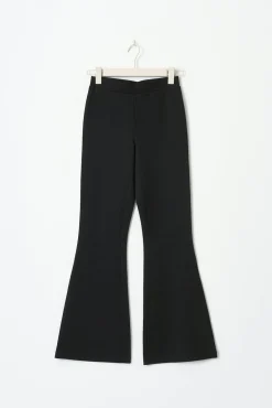 Flare jersey trousers