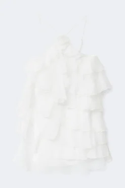 Frill mini dress