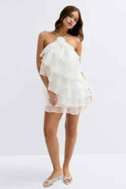 Frill mini dress