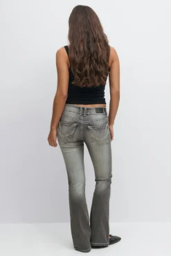Front pocket bootcut jeans