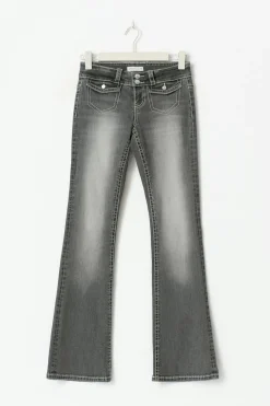 Front pocket bootcut jeans