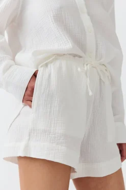 Gauze shorts