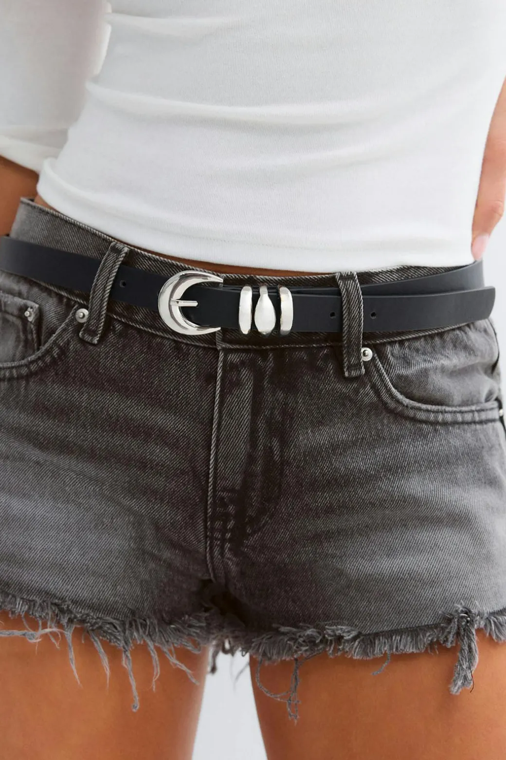 Glow low denim shorts