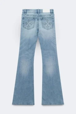 Glow rise flare jeans