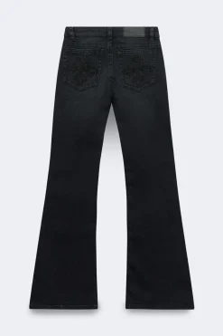 Glow rise flare petite jeans