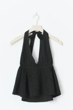 Halterneck anglaise top