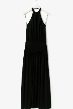 Halterneck maxi dress
