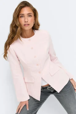 High neck shaped blazer