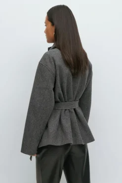High neck short jacket