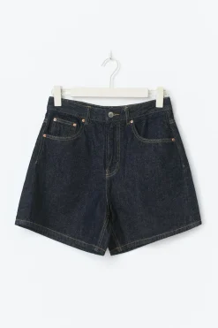 High waist denim shorts