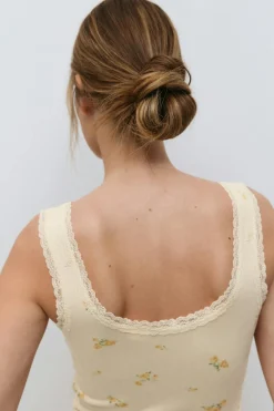 Homewear lace singlet