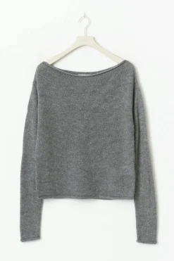 Knitted boatneck top