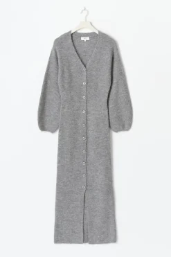 Knitted button down dress