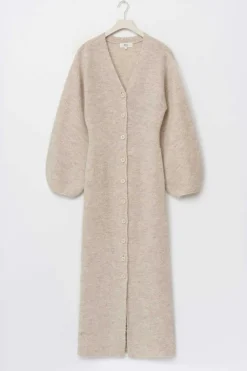 Knitted button down dress