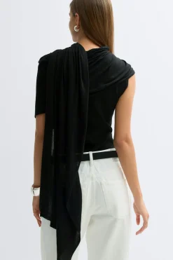 Knitted cape top