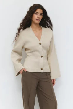 Knitted cotton cardigan