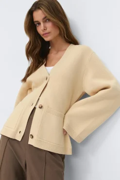 Knitted cotton cardigan