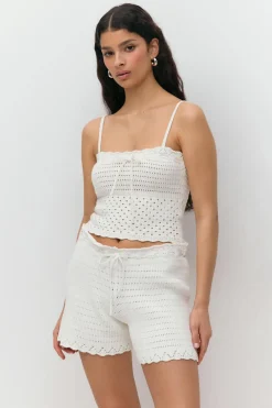 Knitted cotton singlet