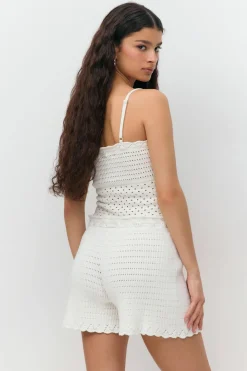 Knitted cotton singlet