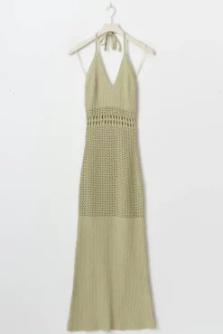 Knitted crochet dress