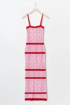 Knitted crochet dress