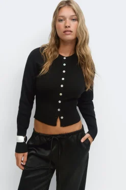 Knitted loungewear cardigan