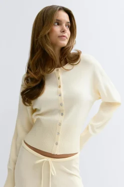 Knitted loungewear cardigan