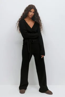 Knitted loungewear trousers