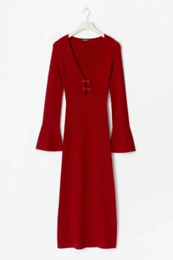 Knitted midi dress