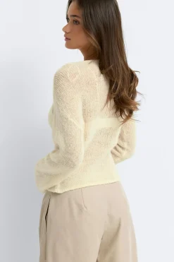 Knitted sheer cardigan