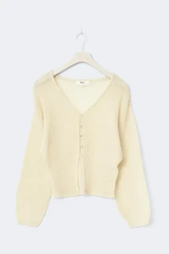Knitted sheer cardigan