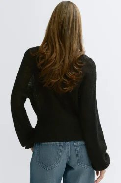 Knitted sheer cardigan