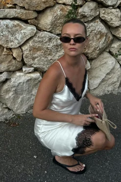 Lace midi skirt