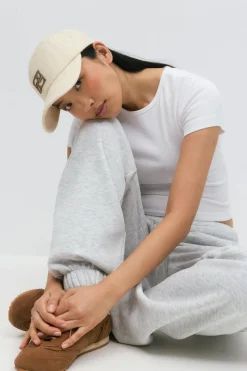 Linen blend cap
