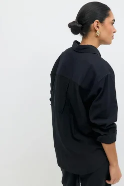 Linen blend shirt