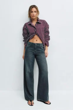 Low wide jeans