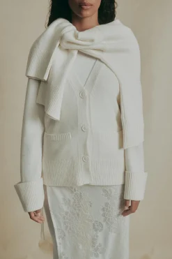 Merino wool knitted cardigan