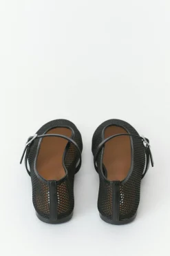 Mesh ballet flats